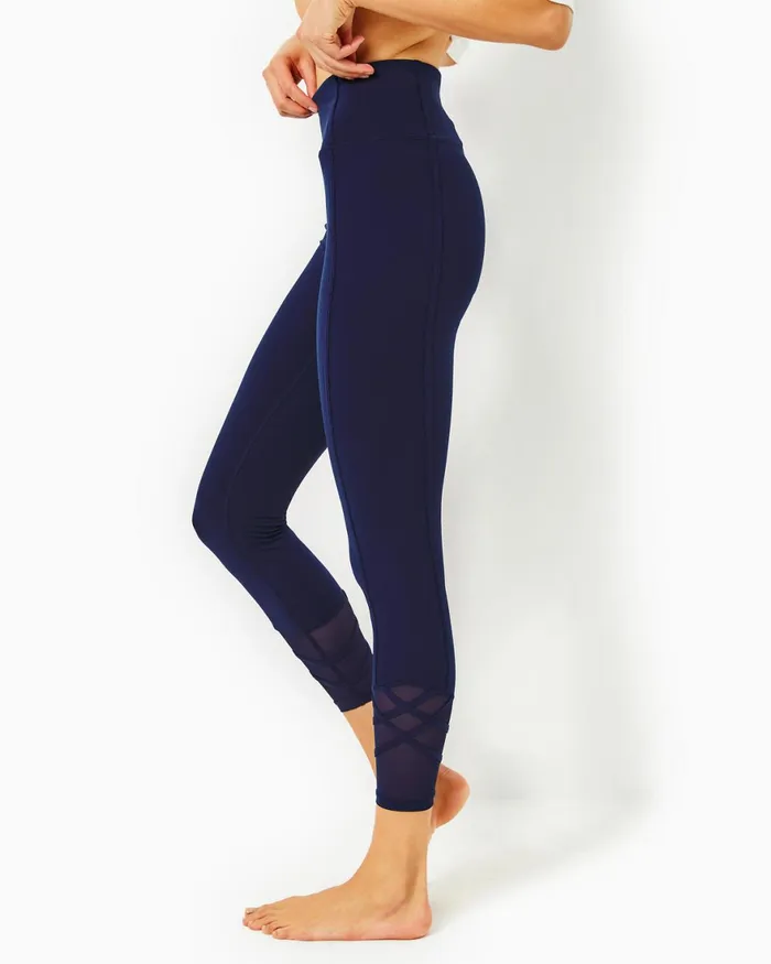 Bottoms Women Lilly Pulitzer UPF 50 Luxletic 26034 Weekender High Rise Legging True Navy Bottoms Women Lilly Pulitzer UPF 50 Luxletic 26034 Weekender High Rise Legging True Navy