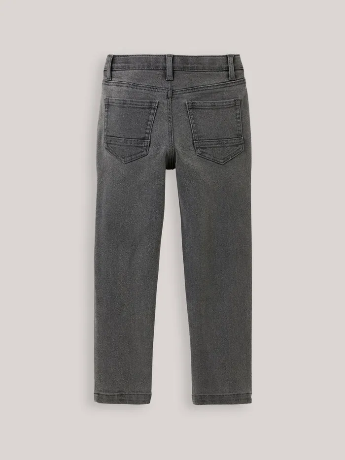 Boys Clothing Cyrillus Relaxed Denim Trousers Denim Gris Fonce