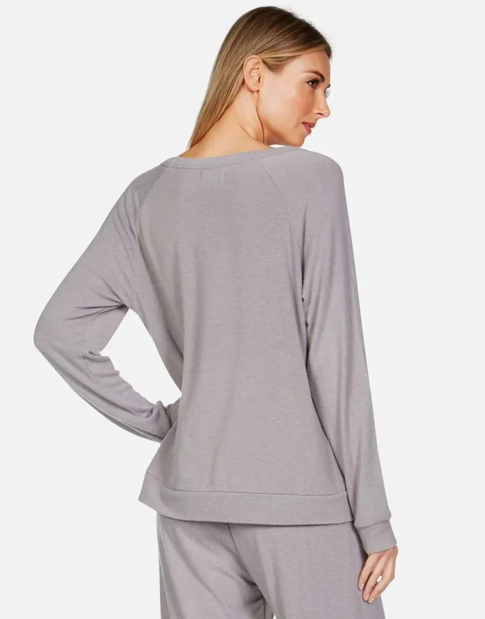 Brenna Tiger Face Stone Women Lauren Moshi Long Sleeve