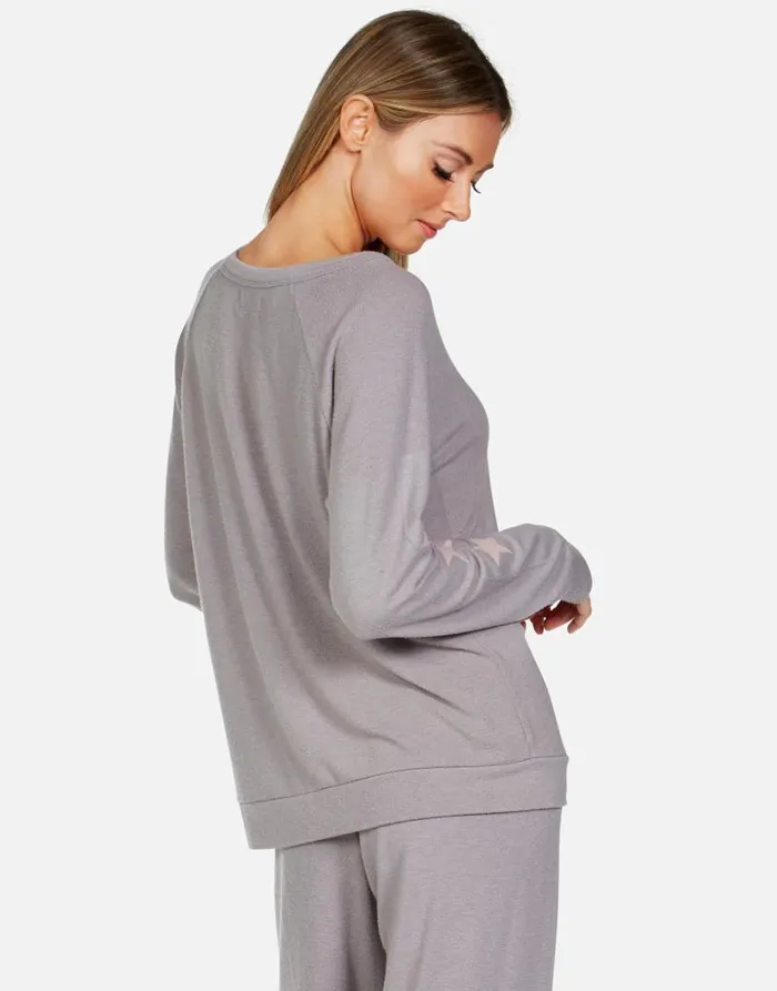 Brenna Tiger Face Stone Women Lauren Moshi Long Sleeve