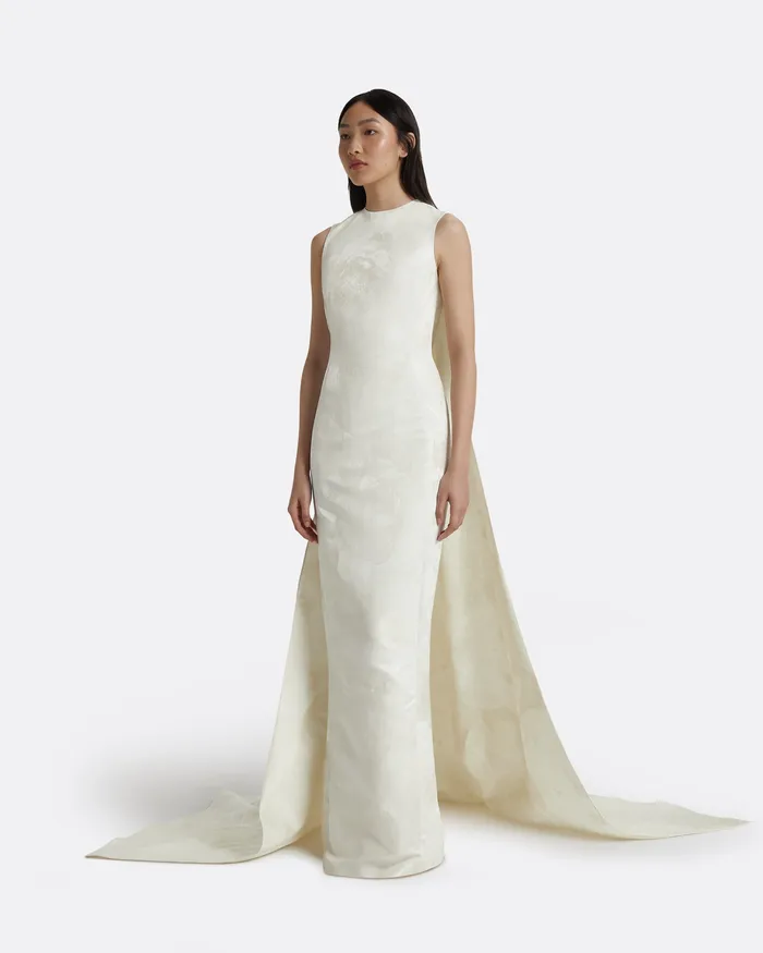 Bridal Safiyaa Women Alina Ivory Long Dress Ivory