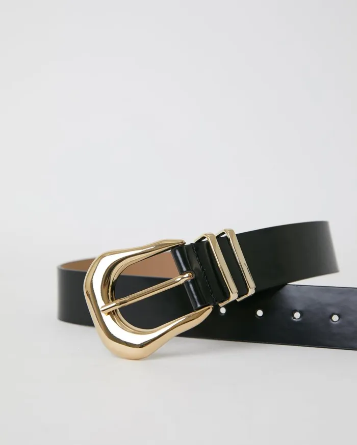 CAMI NYC Belts Women BLow The Belt Koda Mod Belt Black Gold