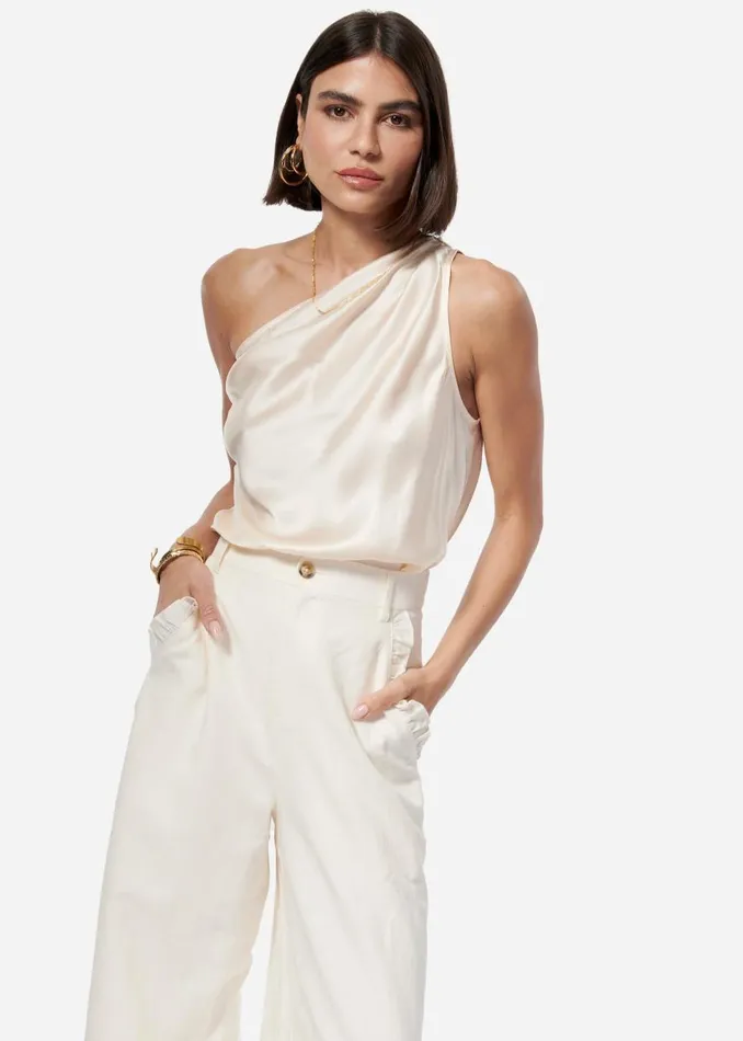 CAMI NYC Bodysuits Women Darby Bodysuit Ceramic