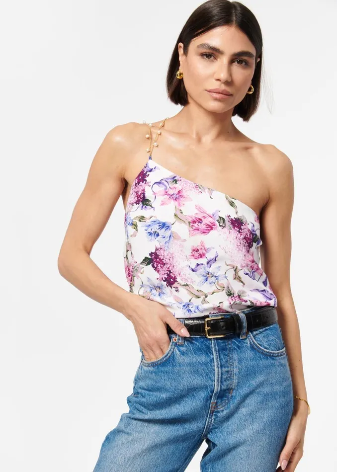 CAMI NYC Camisoles Women Tilda Linen Cami Clematis