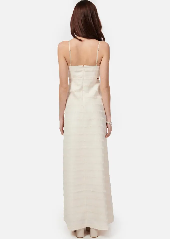 CAMI NYC Dresses Women Bryson Fringe Dress Ceramic