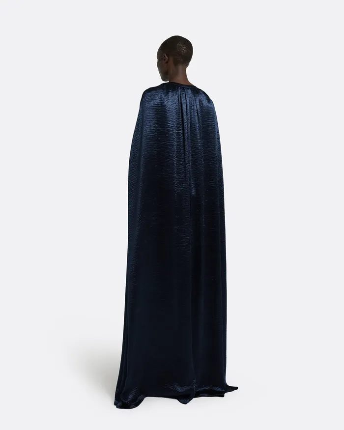 Capes and Harnesses Women Safiyaa Alara Maritime Long Dress Maritime Blue