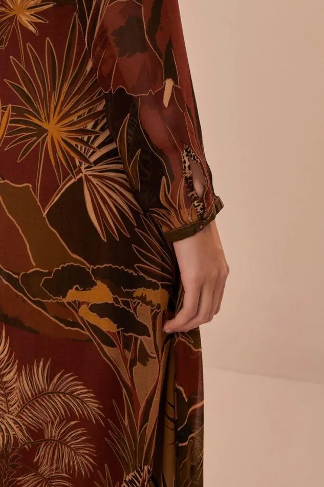 Caramel Savana Dream Maxi Dress Women FARM Rio Maxi Dresses