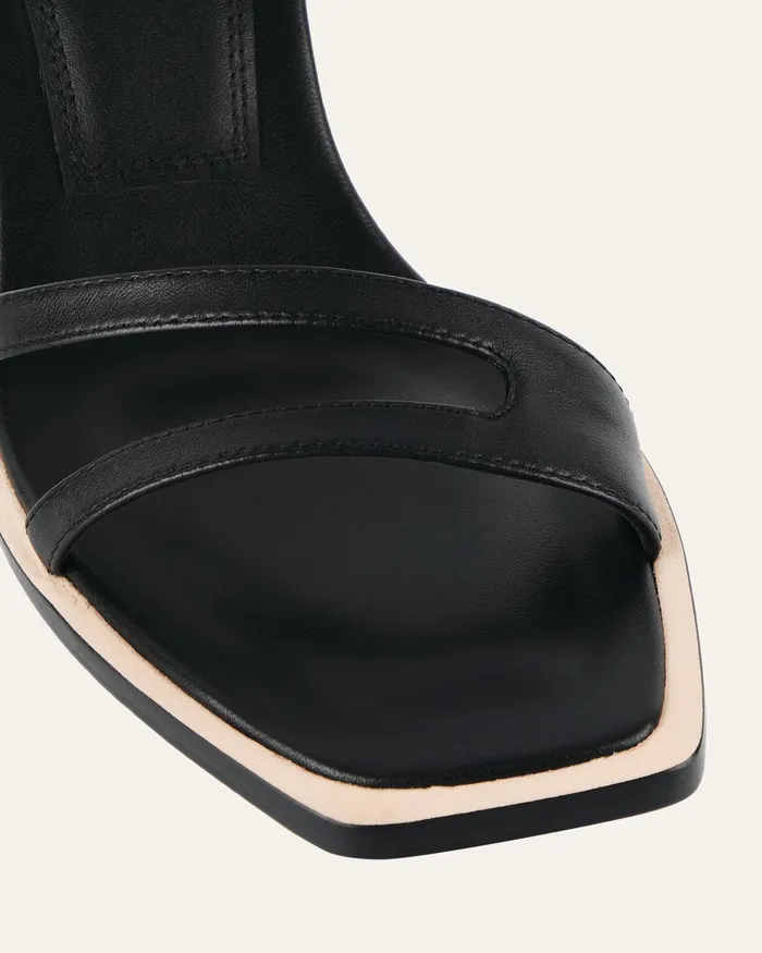 Casey high heel sandal black leather Women HIGH SANDALS jomercer Casey high heel sandal black leather Women HIGH SANDALS jomercer