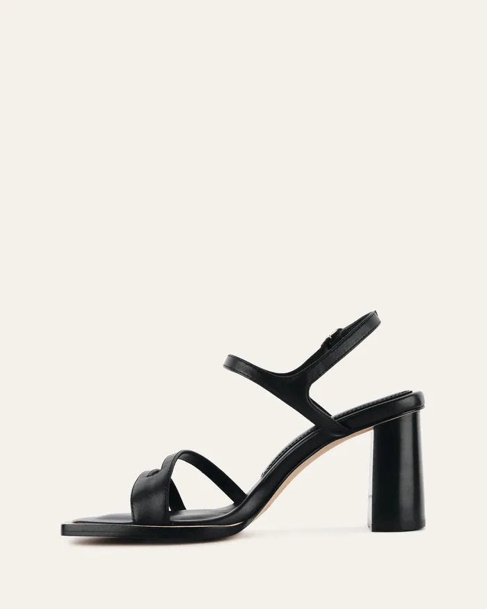Casey high heel sandal black leather Women HIGH SANDALS jomercer Casey high heel sandal black leather Women HIGH SANDALS jomercer