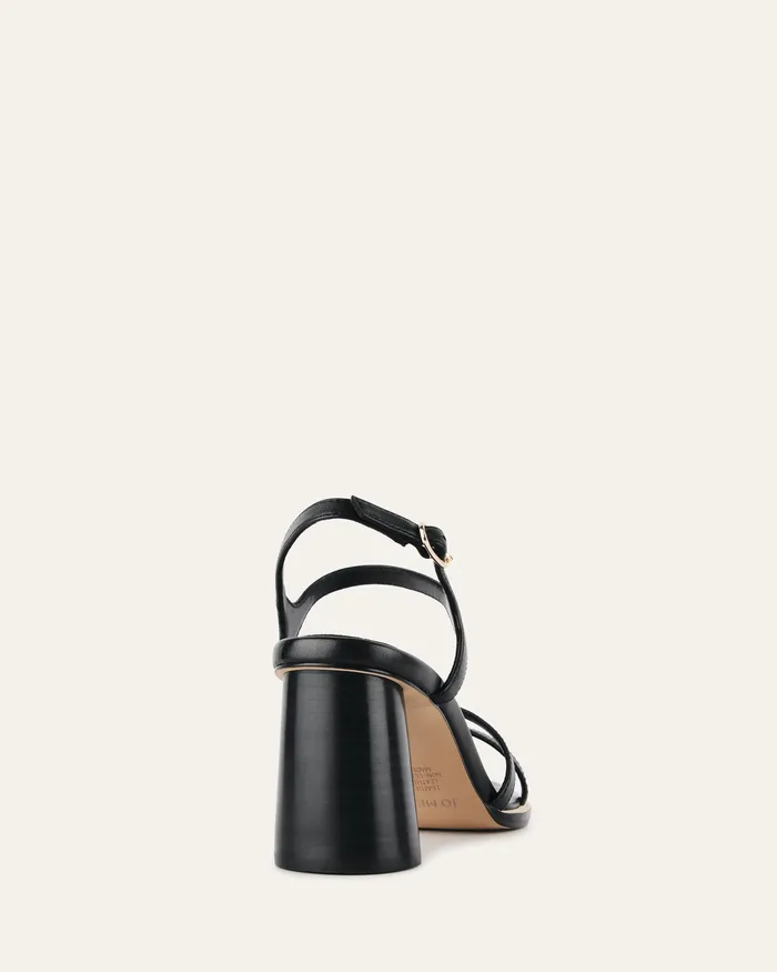 Casey high heel sandal black leather Women HIGH SANDALS jomercer Casey high heel sandal black leather Women HIGH SANDALS jomercer