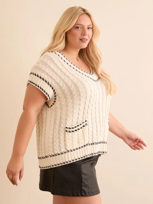 Charlie Pocket Sweater Vest Ivoryblack Women Altar039d State Sweaters Cardigans Charlie Pocket Sweater Vest Ivoryblack Women Altar039d State Sweaters Cardigans