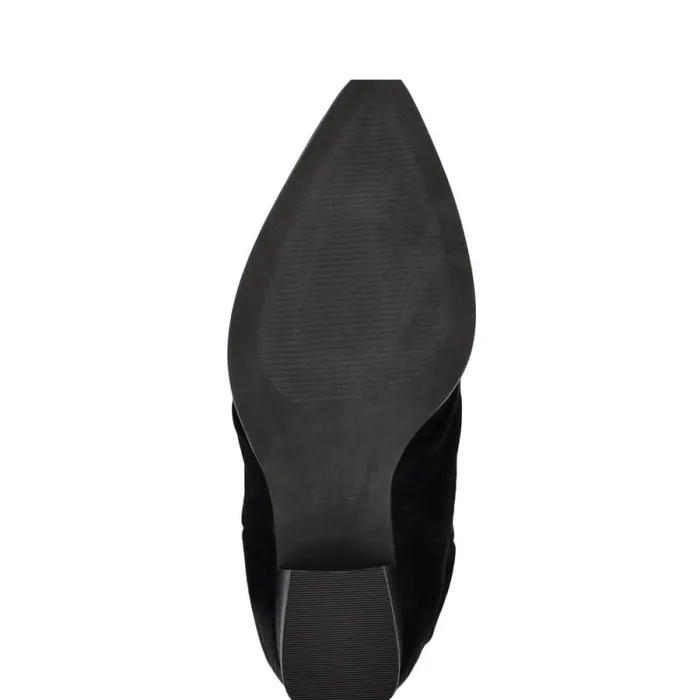 Chaye Slouch Booties Black Suede Women Nine West Boots and Booties Chaye Slouch Booties Black Suede Women Nine West Boots and Booties