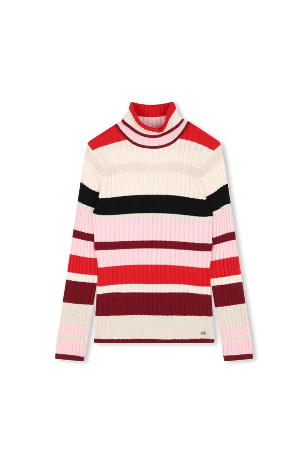 Children Polo Neck Sweater Or Jumper Multico Striped Multi Sonia Rykiel Children Children Polo Neck Sweater Or Jumper Multico Striped Multi Sonia Rykiel Children