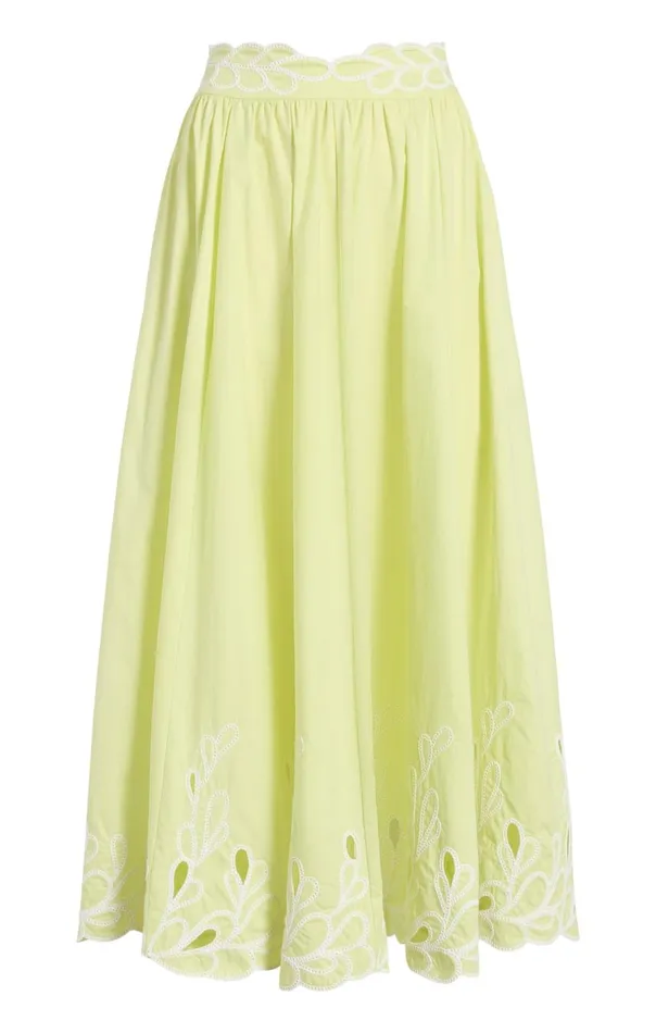 Cinq Sept Bowen Skirt Limekisswhite Women Skirts