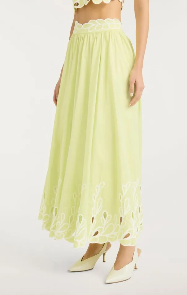 Cinq Sept Bowen Skirt Limekisswhite Women Skirts
