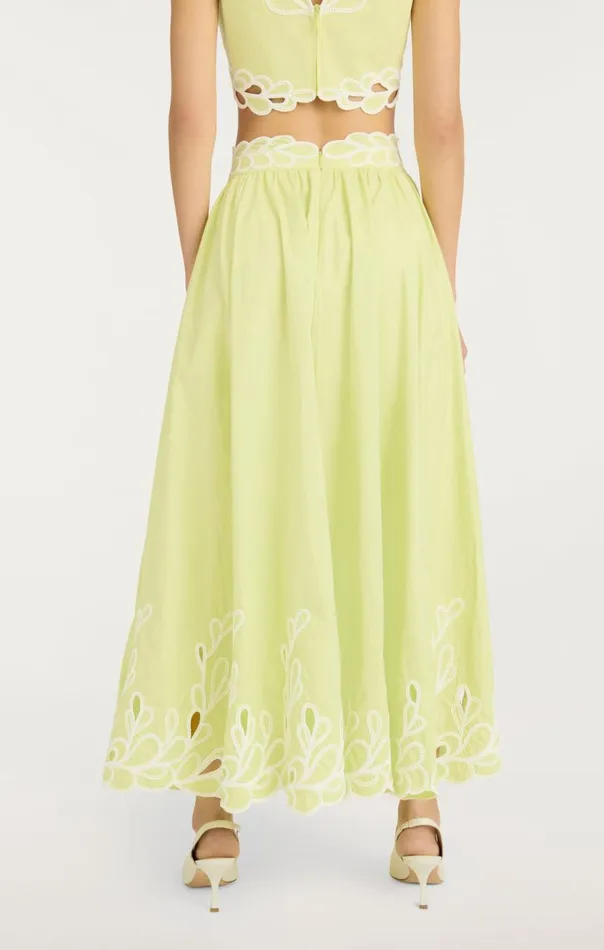 Cinq Sept Bowen Skirt Limekisswhite Women Skirts