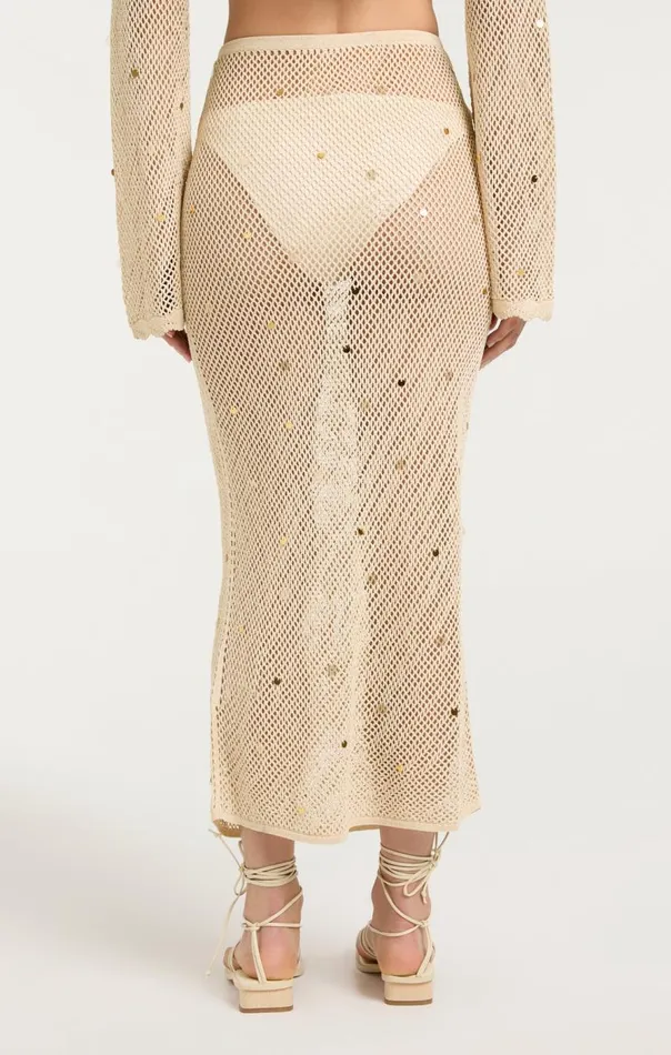 Cinq Sept Briar Skirt Naturalgold Women Coverups