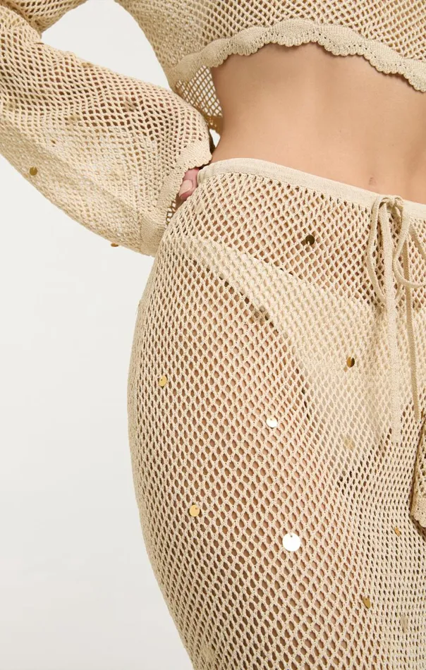 Cinq Sept Briar Skirt Naturalgold Women Coverups