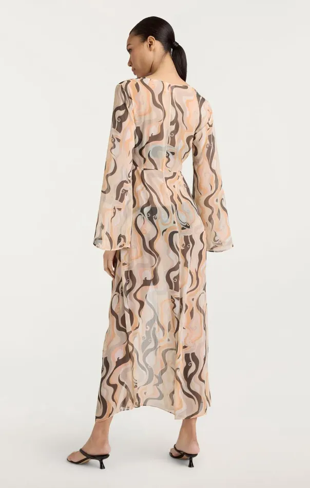 Cinq Sept Canyon Swirl Talita Coverup Naturalmulti Women Coverups
