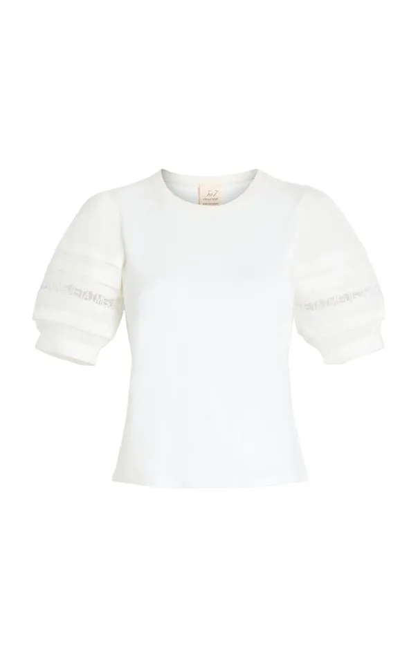 Cinq Sept Corianna Top White Women Tees