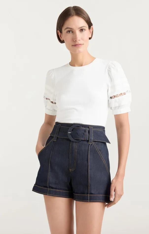 Cinq Sept Corianna Top White Women Tees