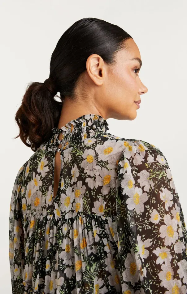 Cinq Sept Cosmo Flowers Olive Dress Blacklondonfog Women Mini