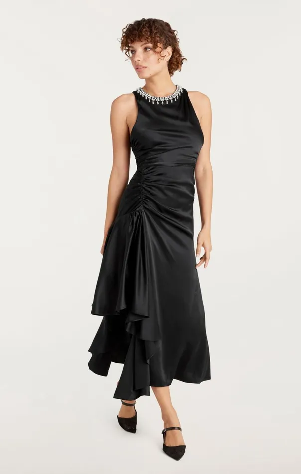 Cinq Sept Georgie Dress Black Women Midi