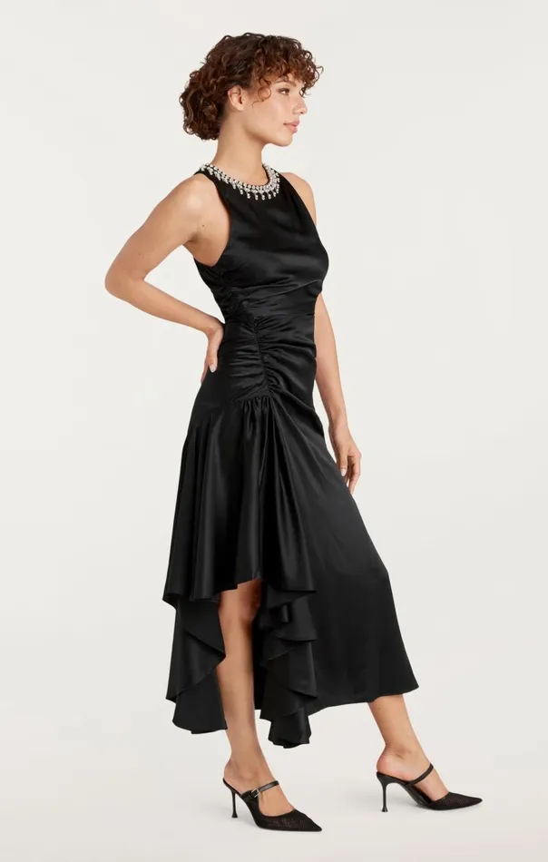Cinq Sept Georgie Dress Black Women Midi