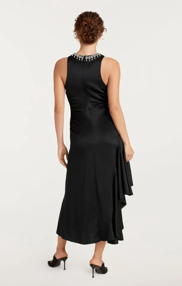 Cinq Sept Georgie Dress Black Women Midi