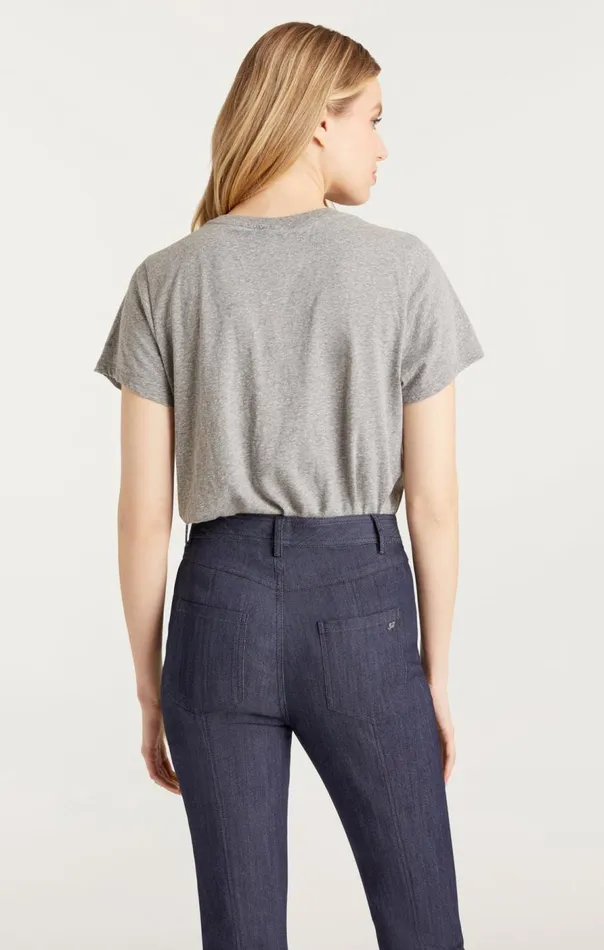 Cinq Sept J039adore New York Tee Heathergreyblack Women Tees