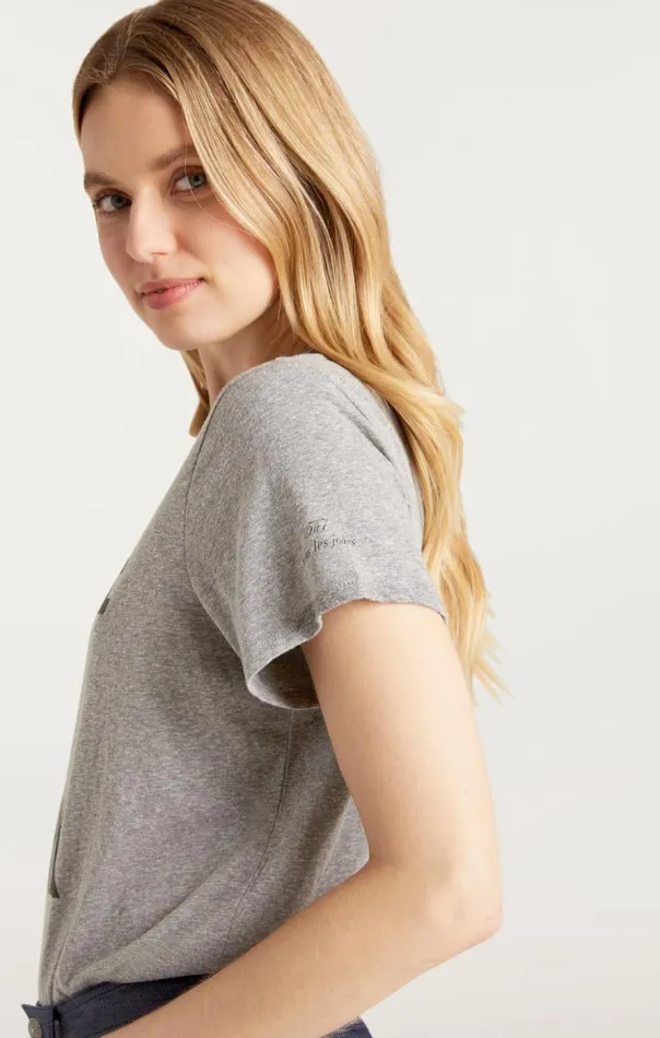 Cinq Sept J039adore New York Tee Heathergreyblack Women Tees