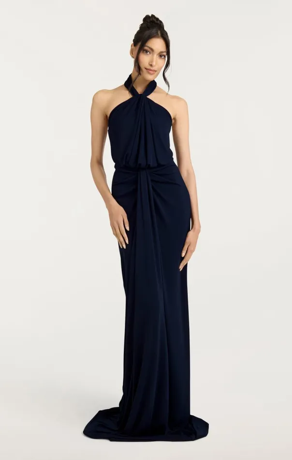 Cinq Sept Kaily Gown Navy Women Cocktail and Evening