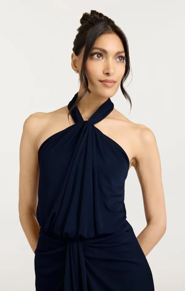 Cinq Sept Kaily Gown Navy Women Cocktail and Evening