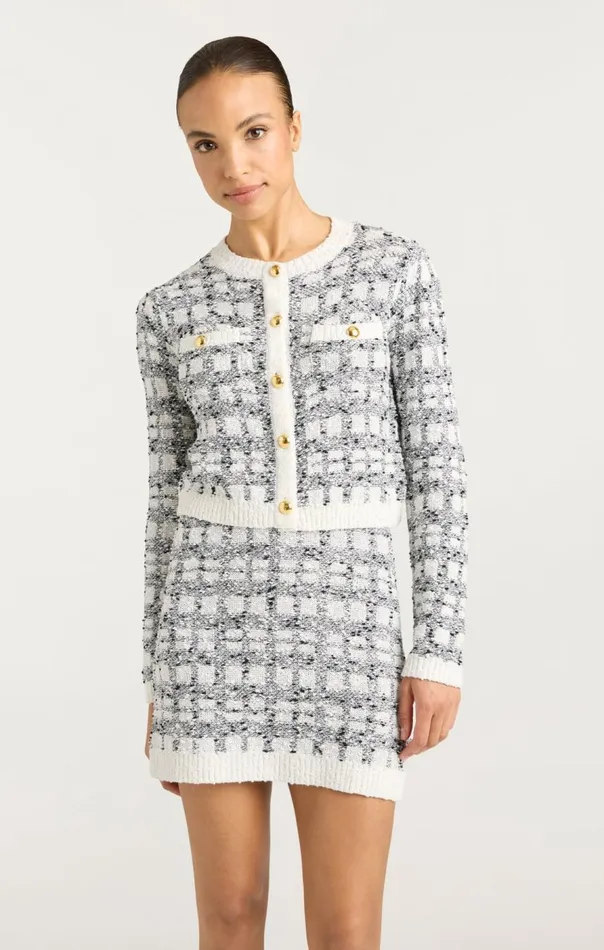 Cinq Sept Kori Cardigan Blackwhite Women Sweaters and Knits