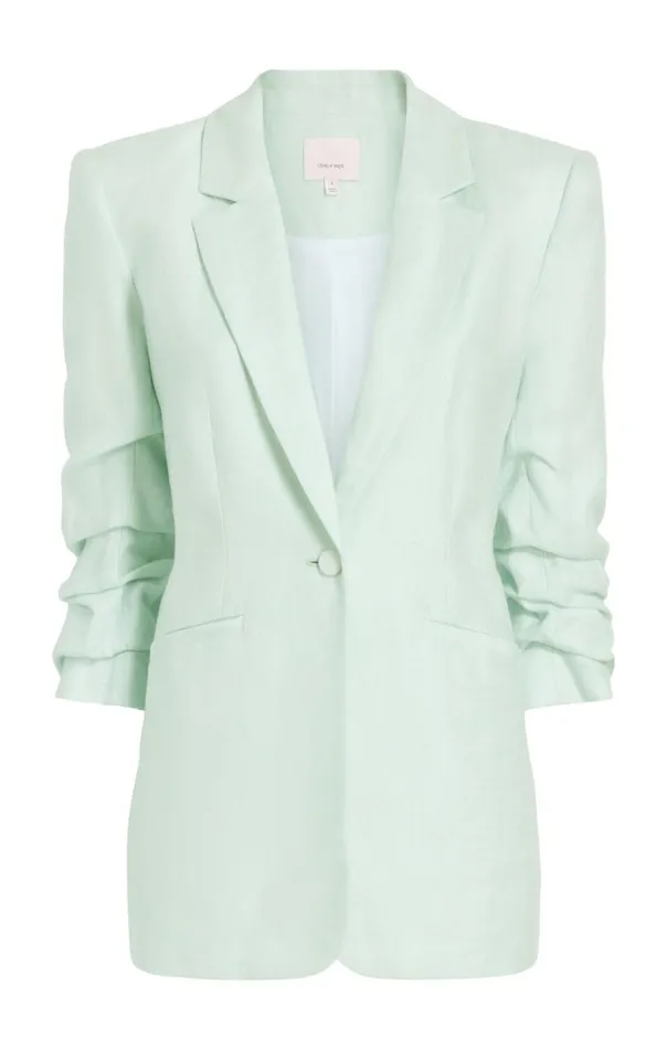 Cinq Sept Linen Kylie Blazer Mintydelight Women Blazers