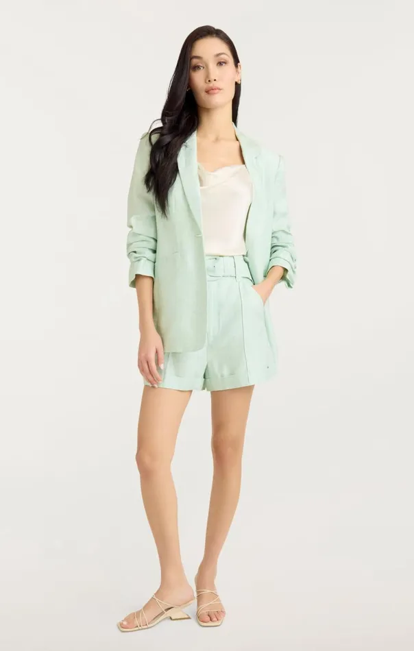 Cinq Sept Linen Kylie Blazer Mintydelight Women Blazers