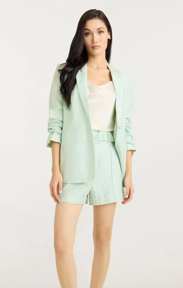 Cinq Sept Linen Kylie Blazer Mintydelight Women Blazers