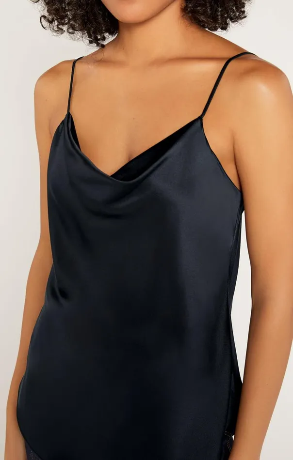 Cinq Sept Marta Cami Navy Women Tank Tops and Camisoles