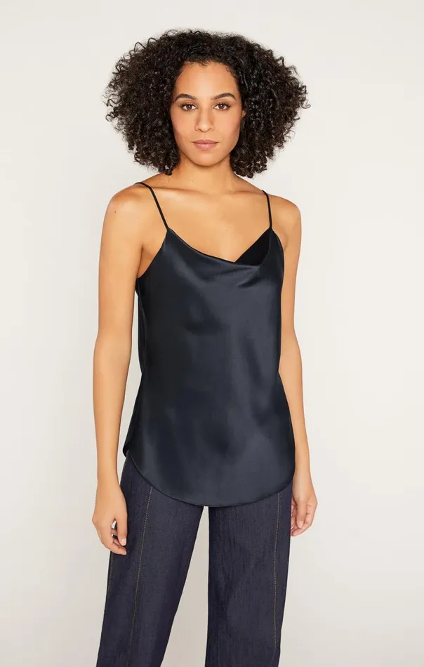Cinq Sept Marta Cami Navy Women Tank Tops and Camisoles