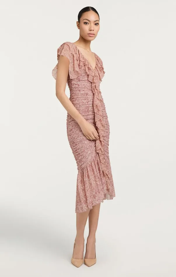 Cinq Sept Paola Dress Blushermulti Women Midi