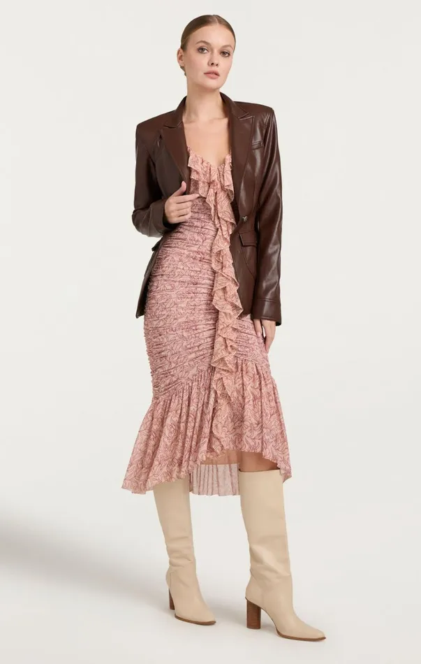 Cinq Sept Paola Dress Blushermulti Women Midi
