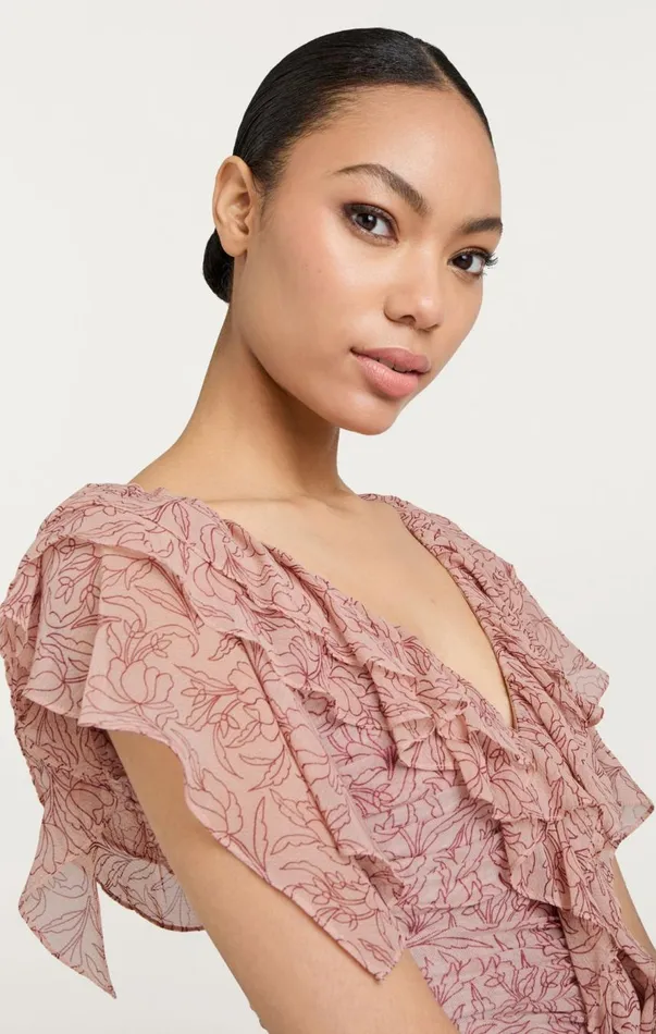 Cinq Sept Paola Dress Blushermulti Women Midi