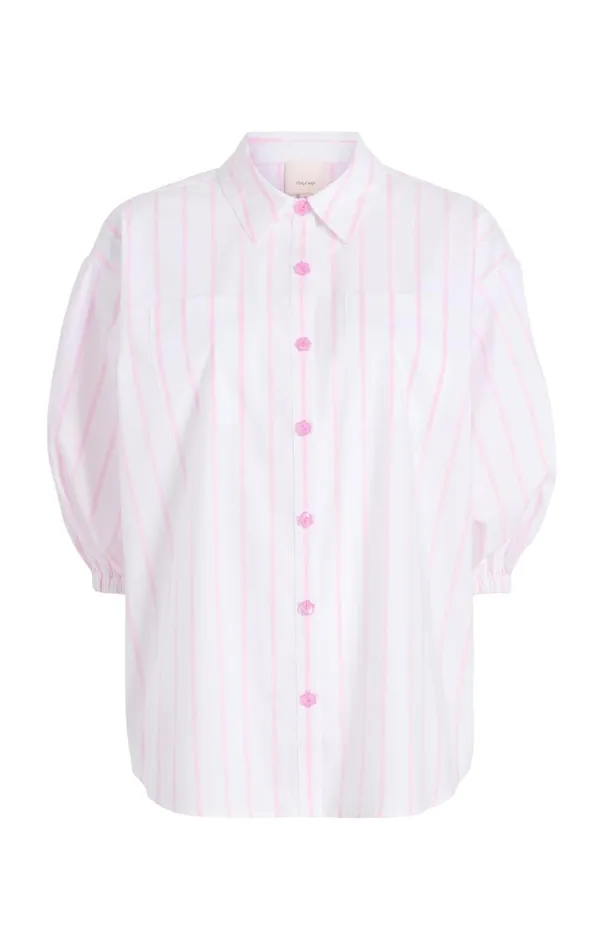 Cinq Sept Sammy Stripe Jacques Top Whitebubblegum Women Coverups