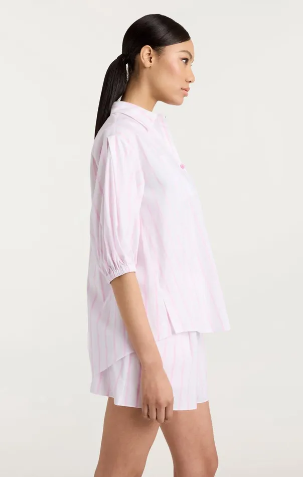 Cinq Sept Sammy Stripe Jacques Top Whitebubblegum Women Coverups