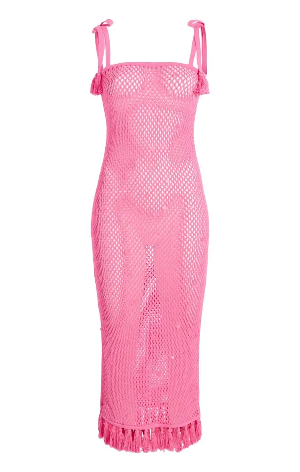 Cinq Sept Sequin Kerry Dress Neonpink Women Coverups