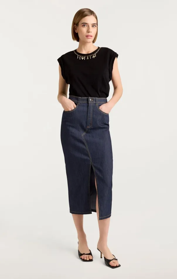 Cinq Sept Tana Skirt Indigo Women Skirts