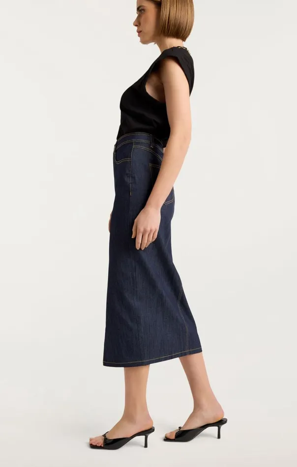Cinq Sept Tana Skirt Indigo Women Skirts