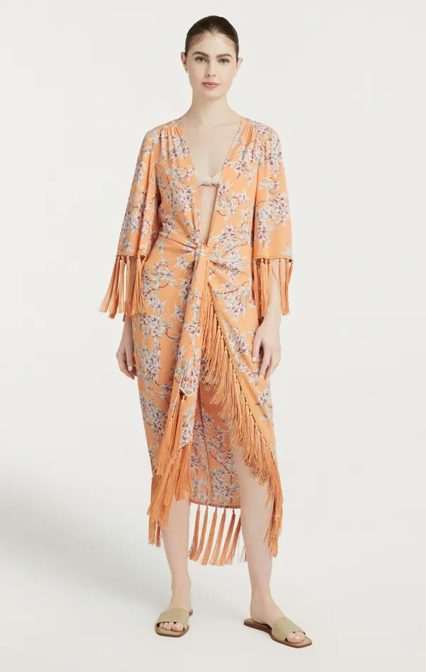 Cinq Sept Trailing Orchid Stefie Coverup Peachquartz Women Coverups