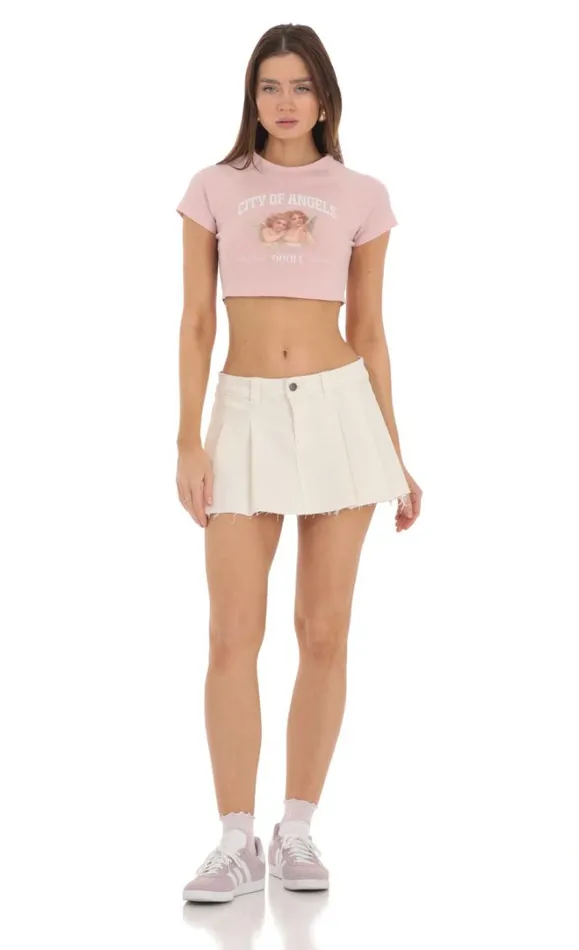 City Of Los Angeles Graphic TShirt Pink Women LUCY IN THE SKY Tshirts City Of Los Angeles Graphic TShirt Pink Women LUCY IN THE SKY Tshirts