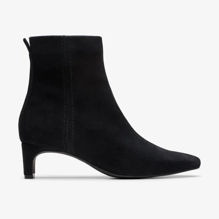 Clarks Ankle Boots Edina Up Black Suede 8211 Women